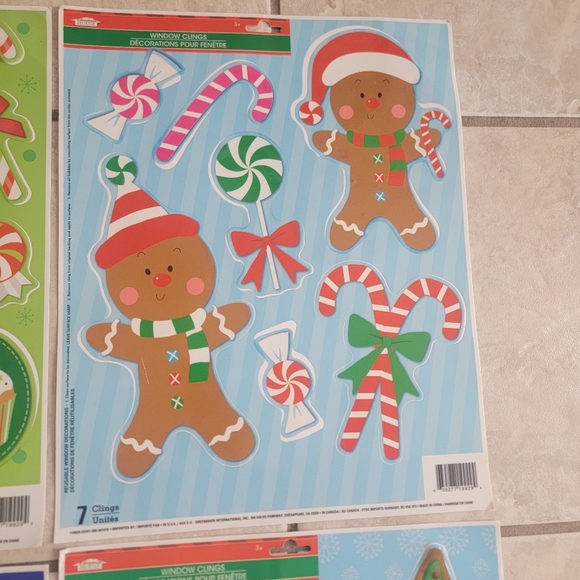 Christmas Holiday Window Clings - Picture 5 of 5